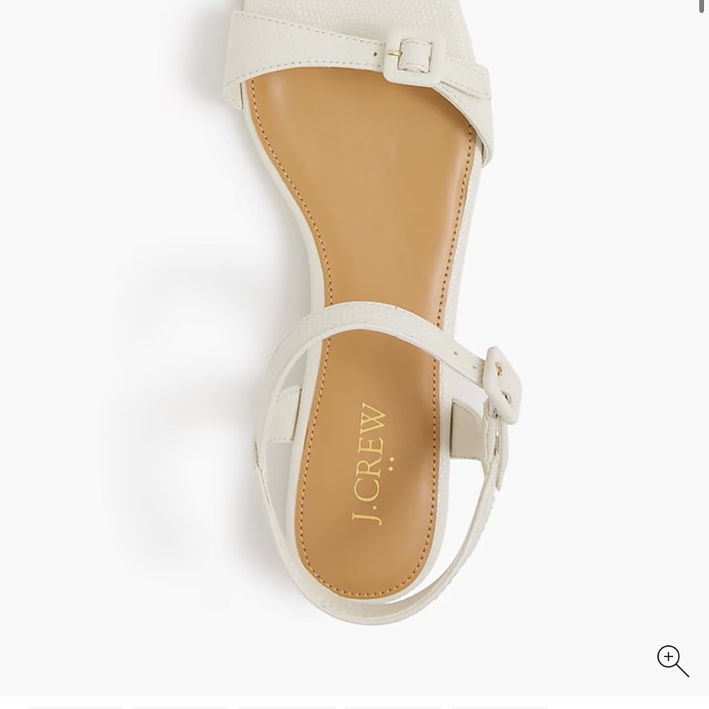 J. Crew Cream Minimalist Sandals with Slingback brand new in box